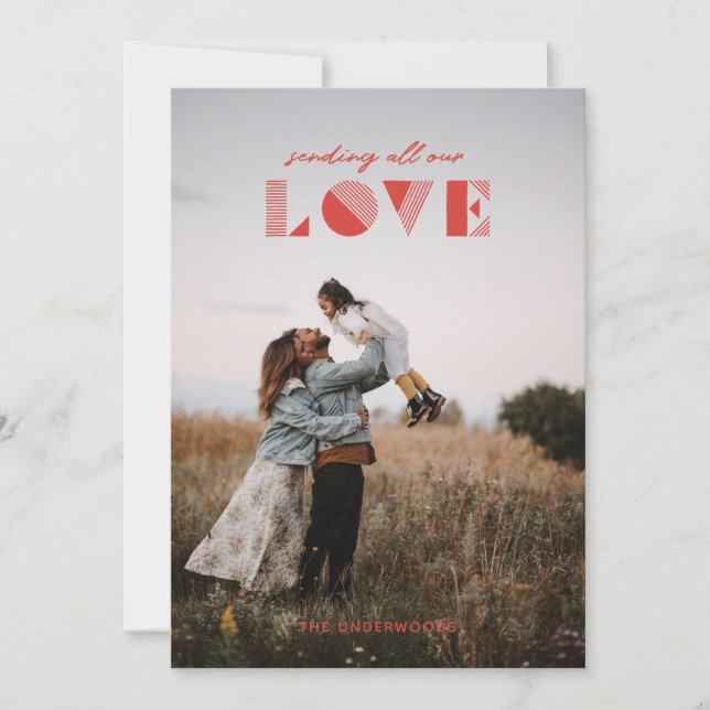 Convites Placa de Dia de os namorados de Sobreposição Geo L (Frente)