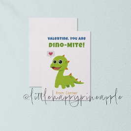 Convites Placa de Dia de os namorados Dino-Mite