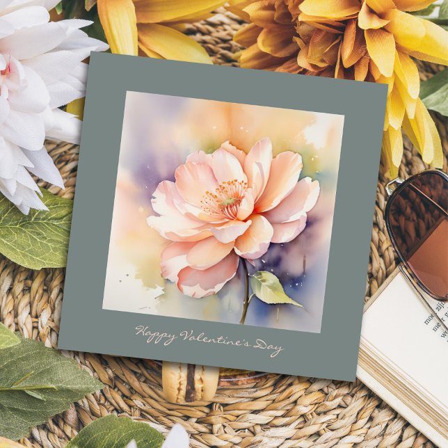 Convites Placa de dia de os namorados escalável Rosa cúbica (Criador carregado)