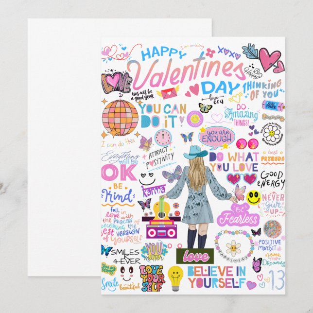 CONVITES PLACA DE DIA DE OS NAMORADOS INSPIRADA POR SWIFT (Frente/Verso)