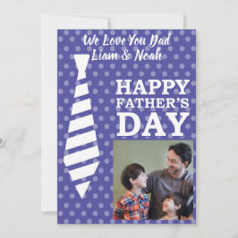 Convites Placa de Dia de os pais Azul de Pontos de Gravação