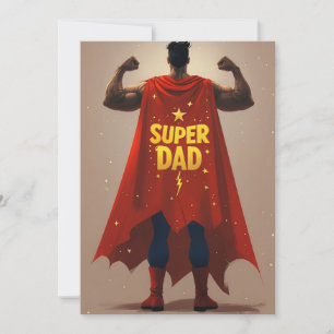 Convites Placa de Dia de os pais de Estilo Superman