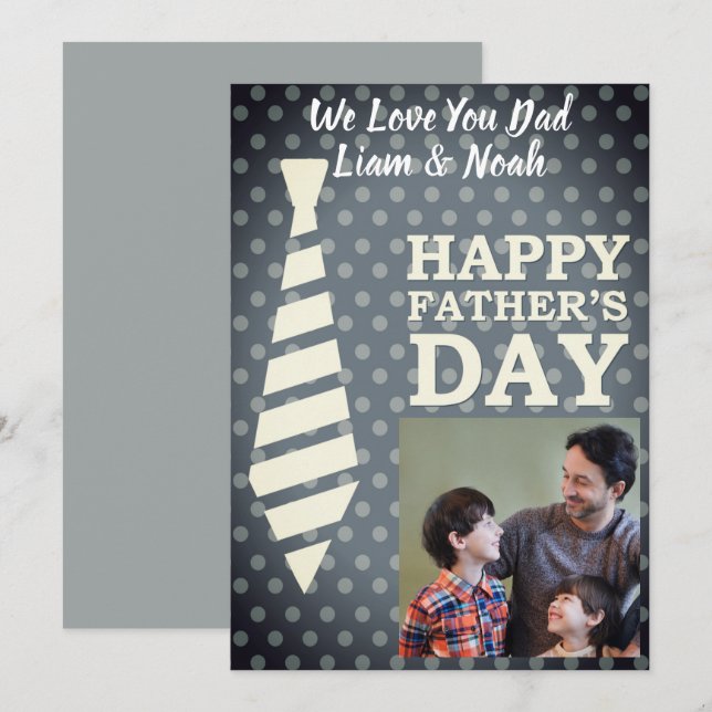 Convites Placa de Dia de os pais de Portas de Cinza de Neck (Frente/Verso)