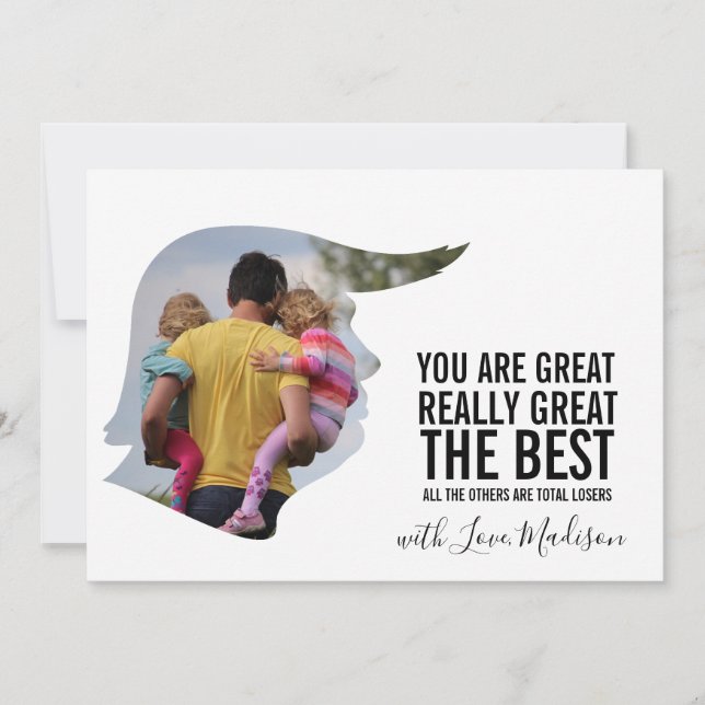 Convites Placa de Dia de os pais engraçada (Frente)