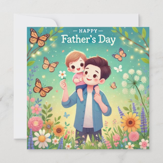 Convites Placa de Dia de os pais Feliz (Frente)