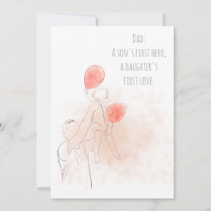 Convites Placa de dia de os pais pai e Filho