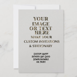 Convites Placa de Dia de os pais Personalizada de Crio Pers