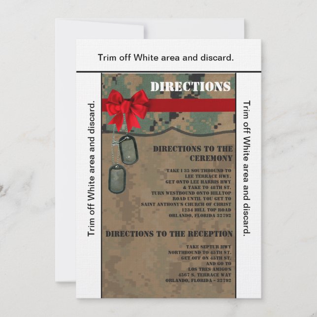 Convites Placa de direção 3.5x6 IMPRESSÃO DIGITAL marinho (Frente)