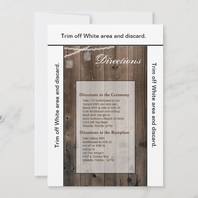 Convites Placa de direção 3,5x6 Luzes de sequência de carac (Frente)