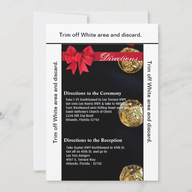 Convites Placa de Direção 3.5x6 — Uniforme de Blues de Vest (Frente)