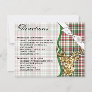 Convites Placa de Direção 4.25x5.5 Placa Glitter Dourada