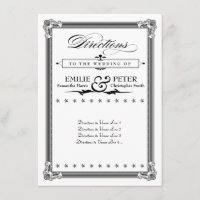 Placa de direção do estilo Poster preto e branco