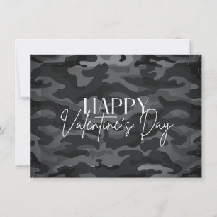 Convites Placa de Feliz dia de os namorados para Camo Preto