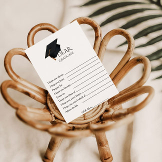 Convites Placa de festa de formatura de conselhos minimalis