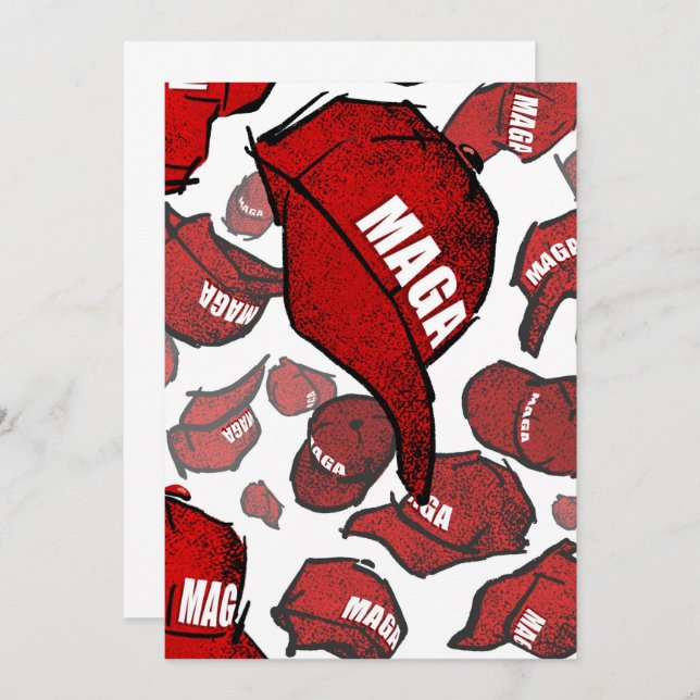 Convites Placa de festa MAGA (Frente/Verso)