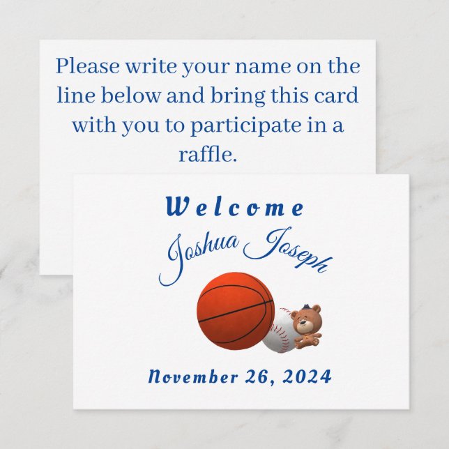 Convites Placa de gabinete de brinquedos para crianças (Frente/Verso)