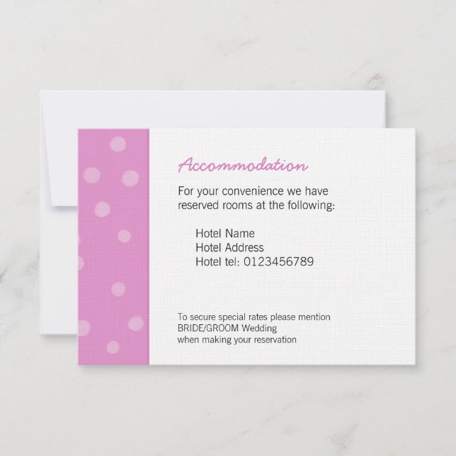 Convites Placa de gabinete de casamento branco-rosada para  (Frente)