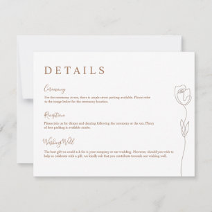 Convites Placa de gabinete de detalhes de Rosa de linha bra