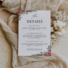 Convites Placa de gabinete de Natal - Modelo de detalhes