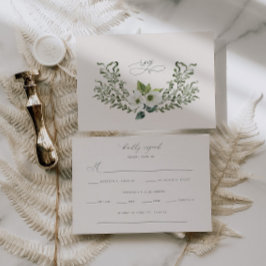 Convites Placa de Gabinete de Resposta RSVP de Casamento de