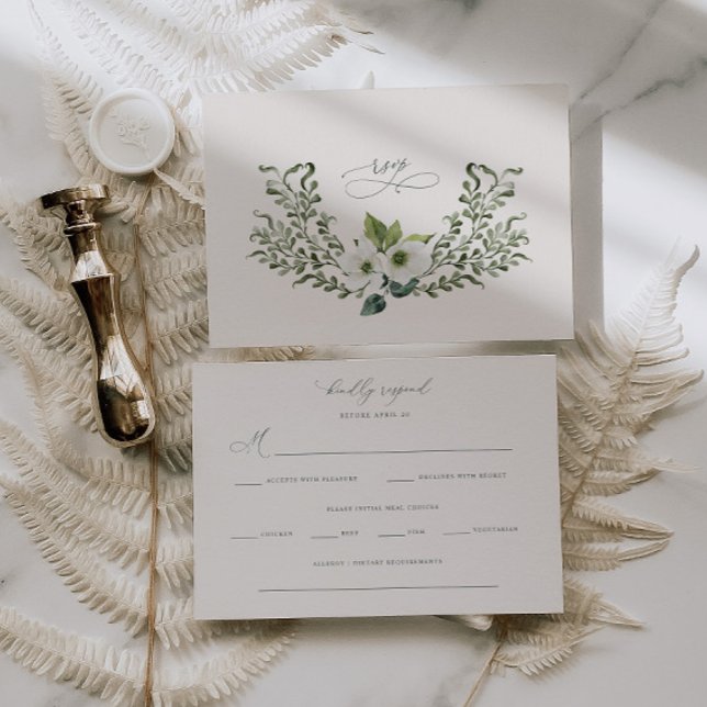 Convites Placa de Gabinete de Resposta RSVP de Casamento de (Criador carregado)