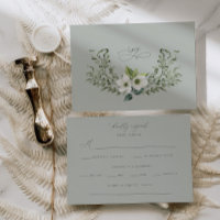 Placa de Gabinete de Resposta RSVP de Casamento de