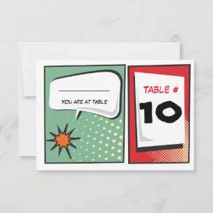 Convites Placa de Grupo de Recepção Mitzvah do Bar COMIC BO