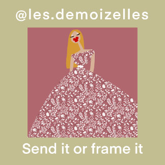 Convites Placa de Ilustração de Moda Floral Branca