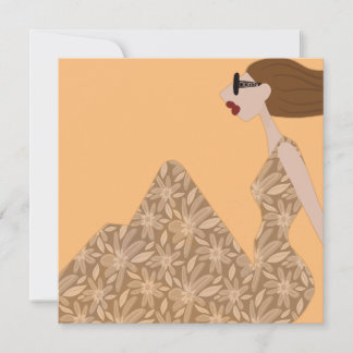 Convites Placa de Ilustração de Moda Gentil Breeze