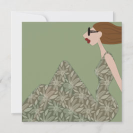 Convites Placa de Ilustração de Moda Gentil Breeze