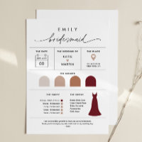 Placa de Informações de Aposas de Partido Bridal E
