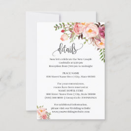 Convites Placa de inserção cônica robusta rosa