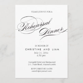 Convites Placa de Janto de ensaio de script florescente