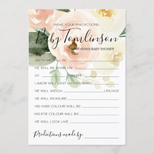 Convites Placa de Jogo de Adivinhação de Predições de Chá d