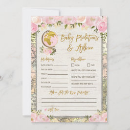 Convites Placa de jogo de Chá de fraldas de previsão e cons