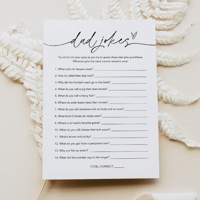 Convites Placa de jogo do Pai Piada Chá de fraldas EVERLEIG (Criador carregado)