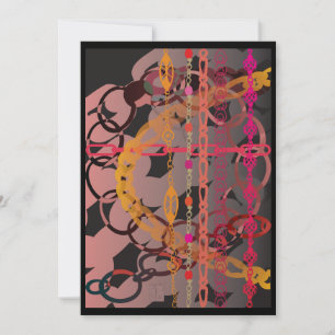 Convites Placa de Links Rosa