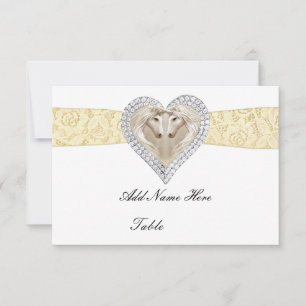 Convites Placa de Local de Mesa Amarelo Unicorn