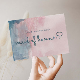 Convites Placa de madrinha de casamento de cor d'água rosa