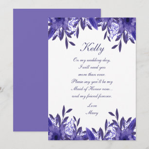 Convites Placa de Madrinha de casamento Floral Veri Peri