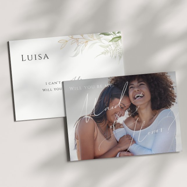 Convites Placa de Madrinha de casamento verde e Dourada (Criador carregado)