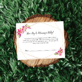 Convites Placa de Mamãe de Abóbora de Abóbora Floral