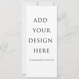 Convites Placa de menu de 4"x 9,25" / 10,2x23,5 cm / Convit