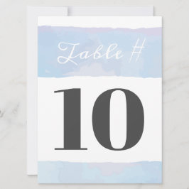 Convites Placa de Mesa de Bat Mitzvah, SUBTLE WATERCOLOR