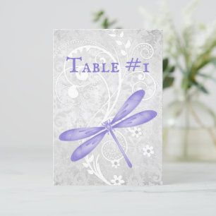 Convites Placa de Mesa de Recepção de casamento de Dragonfl