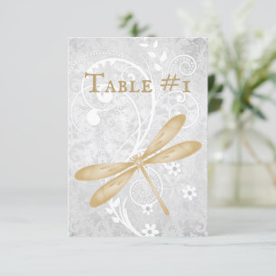 Convites Placa de Mesa de Recepção de casamento Dragonfly D