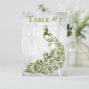 Convites Placa de Mesa de Vinha Pêssego Verde