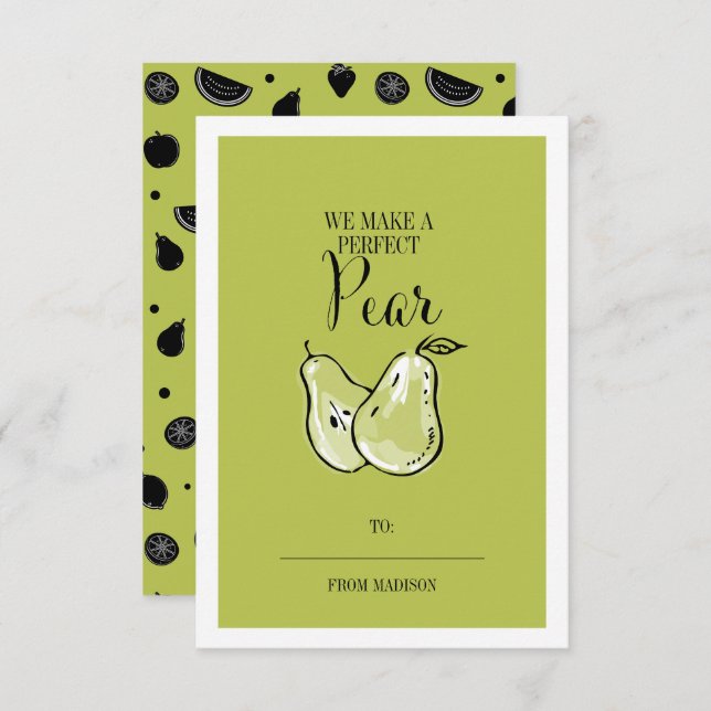 Convites Placa de Namorados da sala de aula de pérola de Fr (Frente/Verso)