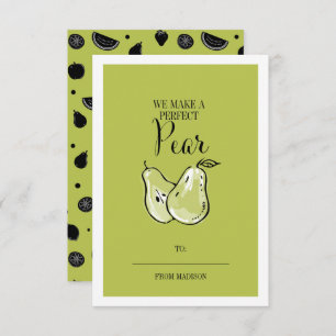 Convites Placa de Namorados da sala de aula Pun Pear de Fru