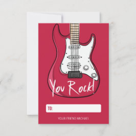 Convites Placa de Namorados para crianças de rock